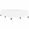 vidaXL Bed Frame with Mattress White 55.12 x 74.80 in Fabric