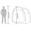vidaXL Bike Storage Tent with Roof with Storage Blue 210 x 90 x 174 cm