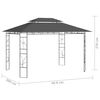 vidaXL Gazebo Anthracite Steel Large Portable Gazebo Rectangular