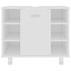 vidaXL Bathroom Furniture Set White Engineered wood Storage