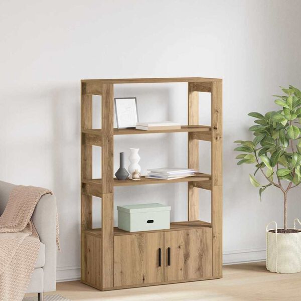 vidaXL Sideboard artisan oak 30 x 80 x 119.5 cm Engineered wood