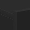 vidaXL Floating Nightstand Black Engineered Wood Compact Storage
