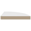 vidaXL Corner Shelf White Honeycomb MDF 13.8x13.8x1.5 in Wall mounting