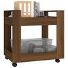 vidaXL Desk Trolley Brown Oak 23.6x17.7x23.6" Engineered Wood