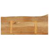 vidaXL Table Top Natural wood tones Solid mango wood 27.6 x 7.9 x 1.0 in