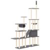 vidaXL Cat Tree Dark Grey Engineered Wood Extra Large Durable Cat Tree