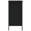 vidaXL Shoe Cabinet Black Engineered wood Shoe Cabinet Rectangular