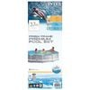 INTEX Swimming Pool Gray Powder-coated steel tubing, PVC Medium Durable