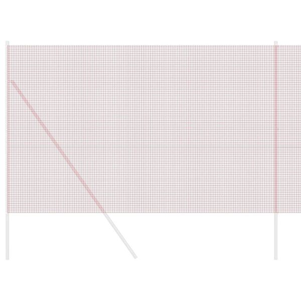 vidaXL Welded Wire Fence Red 59.1" x 984.3