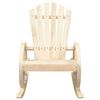 vidaXL Rocking Adirondack Chair Set of 2 Wood Brown Solid Fir Wood