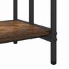 vidaXL Cloth Rack Smoked Oak 35.43 x 11.81 x 39.57 in Engineered wood