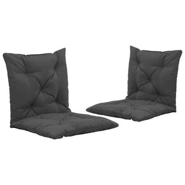 vidaXL Swing Chair Cushions 2 pcs Anthracite 19.7" Fabric
