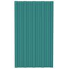 vidaXL Roof Panels 36 pcs Galvanised Steel Green 31.5x17.7"