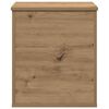 vidaXL Storage Box with Storage Artisan Oak 15.75 x 16.54 x 18.11 in