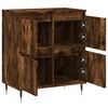vidaXL Sideboard Smoked oak Engineered wood, iron Medium Sideboard
