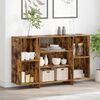 vidaXL Sideboard Smoked Oak 47.2"x11.8"x29.5" Engineered Wood