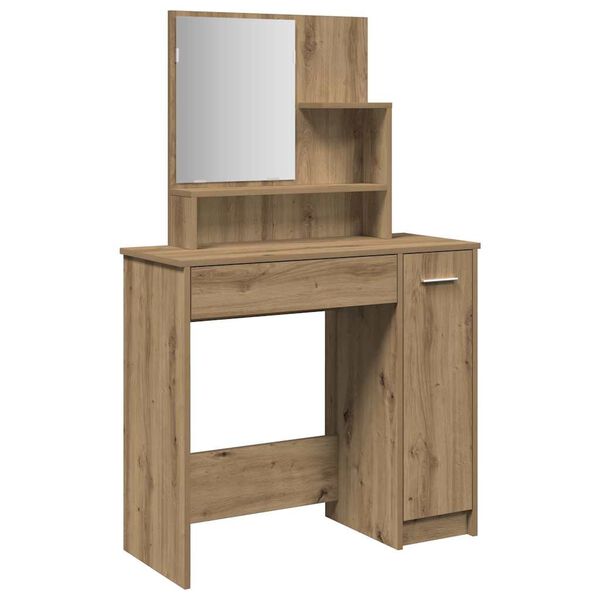 vidaXL Dressing Table Artisan Oak Engineered wood Medium Dressing Table