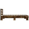 vidaXL Bed Frame Smoked Oak Engineered Wood Small Single Durable