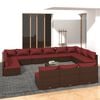vidaXL Garden Lounge Set Brown, Cinnamon Red