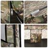 vidaXL Fishing Tent 4-Person Camouflage Waterproof