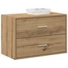 vidaXL Cabinet Artisan Oak Engineered Wood 23.6x12.2x15.7 in Stackable