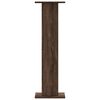 vidaXL Speaker Stands 2 pcs Brown Oak 11.8x11.8x37.4" Engineered Wood