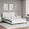 vidaXL Bed Frame White and Black
