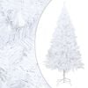 vidaXL Artificial Christmas Tree White PVC Medium Expandable