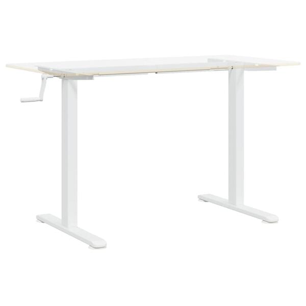 vidaXL Standing Desk Frame White Steel