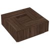 vidaXL Coffee Table Brown Oak Engineered Wood 39.4 x 39.4 x 15.7 in