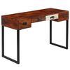 vidaXL Desk Brown Solid Acacia Wood Standard Desk Rectangular