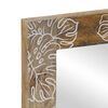 vidaXL Bathroom Mirror Natural Mango with White Paint