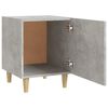 vidaXL Bedside Cabinet Concrete Grey Engineered Wood Medium Rectangular
