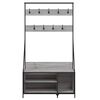 vidaXL Clothes Rack Grey Sonoma Engineered Wood, Metal Medium