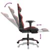 vidaXL Gaming Chair Black and Red Faux Leather, Metal, Plywood, Foam