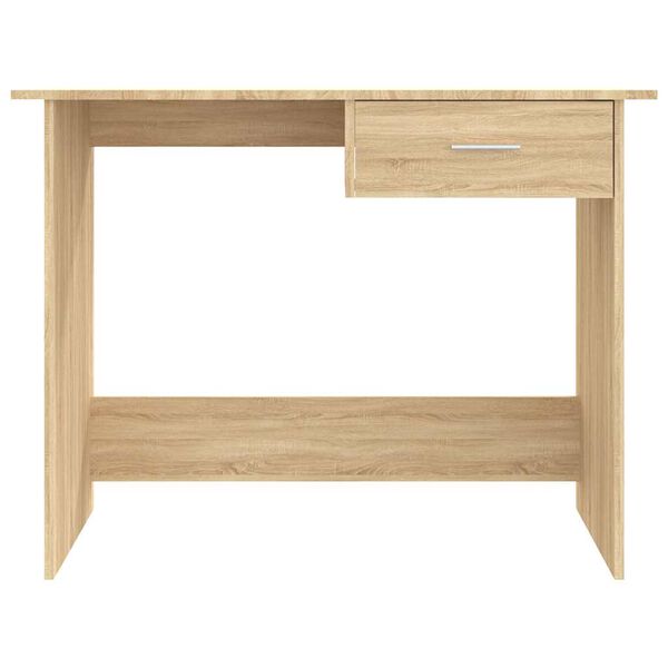 vidaXL Desk Sonoma Oak Engineered Wood Compact Corner Desk Rectangular