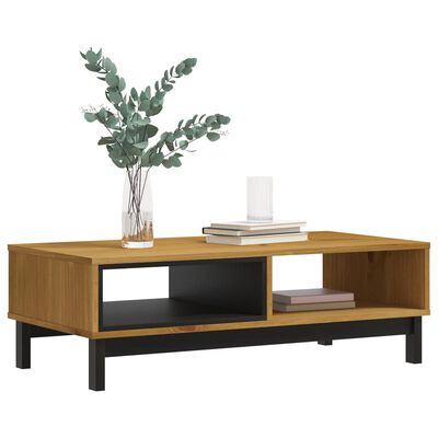 vidaXL Coffee Table FLAM 39.4"x19.7"x12.8" Solid Wood Pine