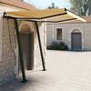 vidaXL Retractable Awning Yellow Aluminum Large Retractable