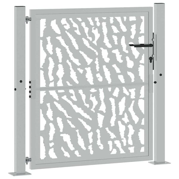 vidaXL Garden Gate 39.4x39.4" Weathering Steel Trace Design
