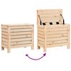vidaXL Garden Footrest Natural Solid Pine Wood 24.4x12.4x20.5 in