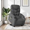 vidaXL Electric Stand up Massage Recliner Chair Dark Gray Fabric