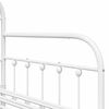vidaXL Daybed Frame White 39.37 x 78.74 in Powder-Coated Steel