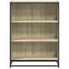 vidaXL Book Cabinet Sonoma Oak Engineered wood, Metal Medium