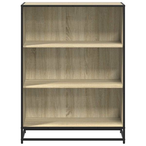 vidaXL Book Cabinet Sonoma Oak Engineered wood, Metal Medium