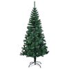 vidaXL Christmas Tree Green with Iridescent Tips PVC, Steel Large