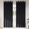 vidaXL Blackout Curtains 2 pcs Black 55.12 x 102.36 in Velvet