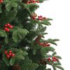 vidaXL Artificial Hinged Christmas Tree Green PVC Large