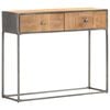 vidaXL Console Table Brown Reclaimed Wood 35.4x11.8x29.5 in