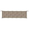 vidaXL Garden Bench Cushion Taupe Oxford fabric (100% polyester)