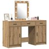 vidaXL Dressing Table Brown 19.69 x 16.14 x 53.15 in Engineered Wood